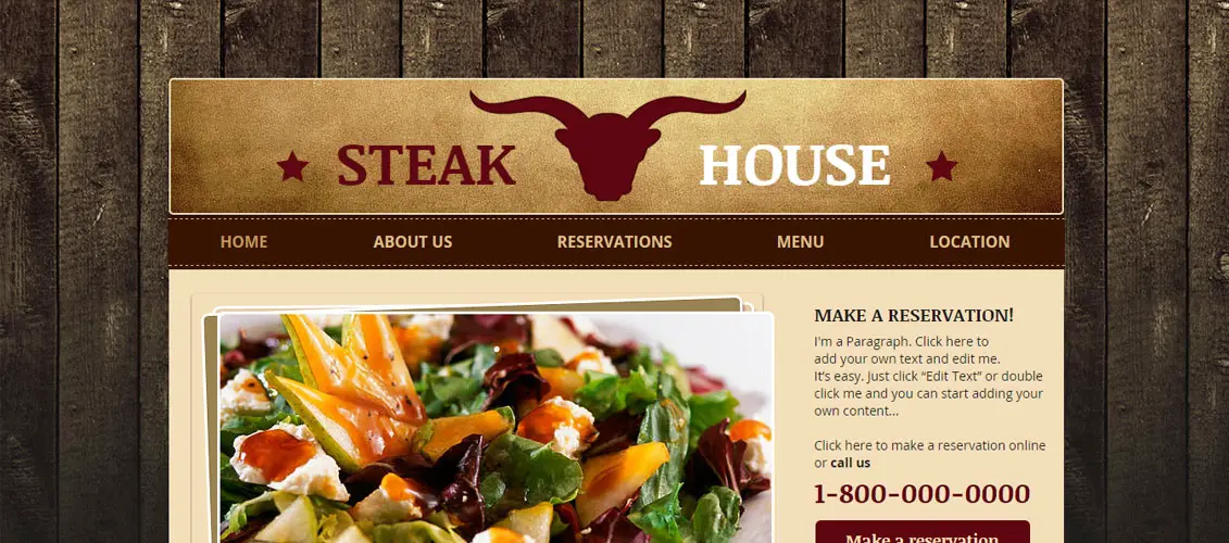 Steakhouse Restaurant Template