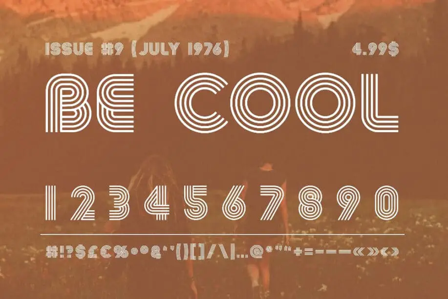 Best Number Font - Summer 0f 76 Multi-Line