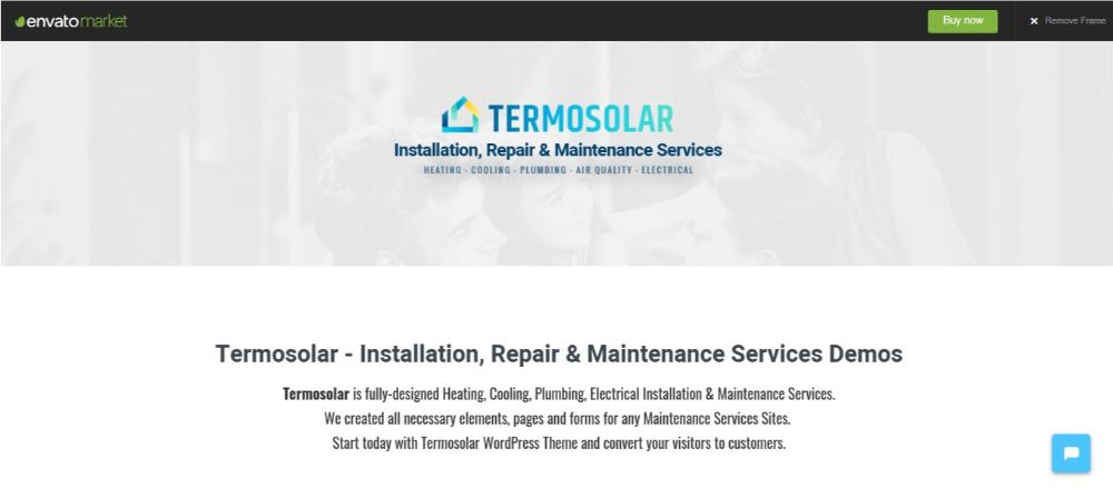 Termosolar - Maintenance Services WordPress Theme