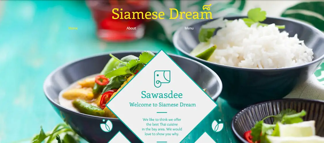 Thai Restaurant Website Template