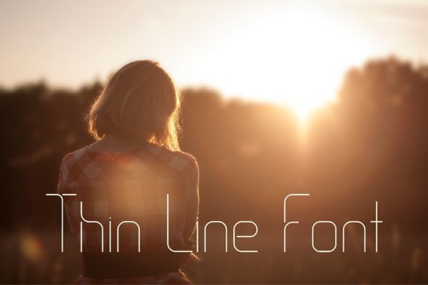 Thin Line Font Free