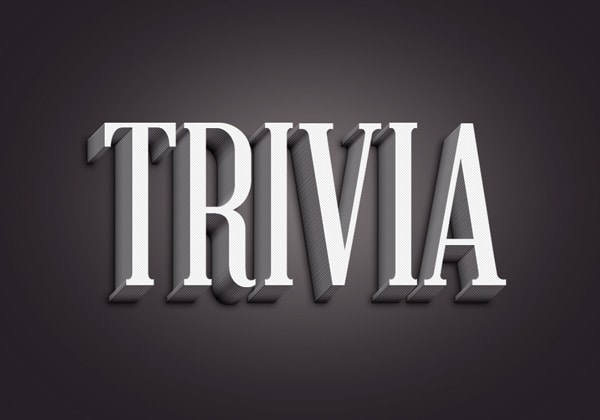 Trivia Text Effect