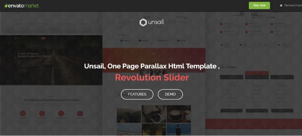 Unsail- One Page Template 