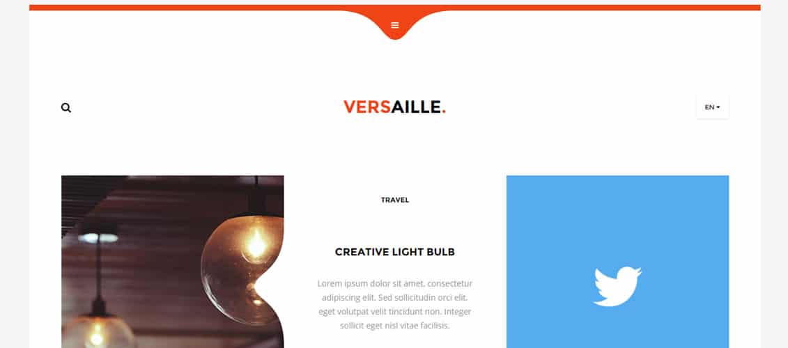 Versaille Personal Website Template