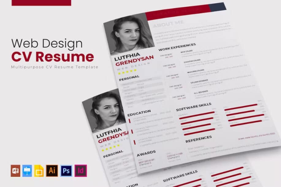 Web Design CV and Resume