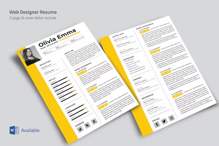 Web Designer Resume