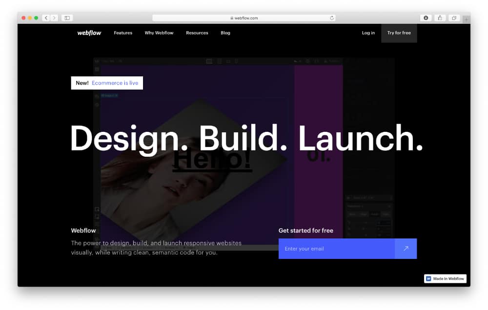 Best Website Builders For 2022: Webflow