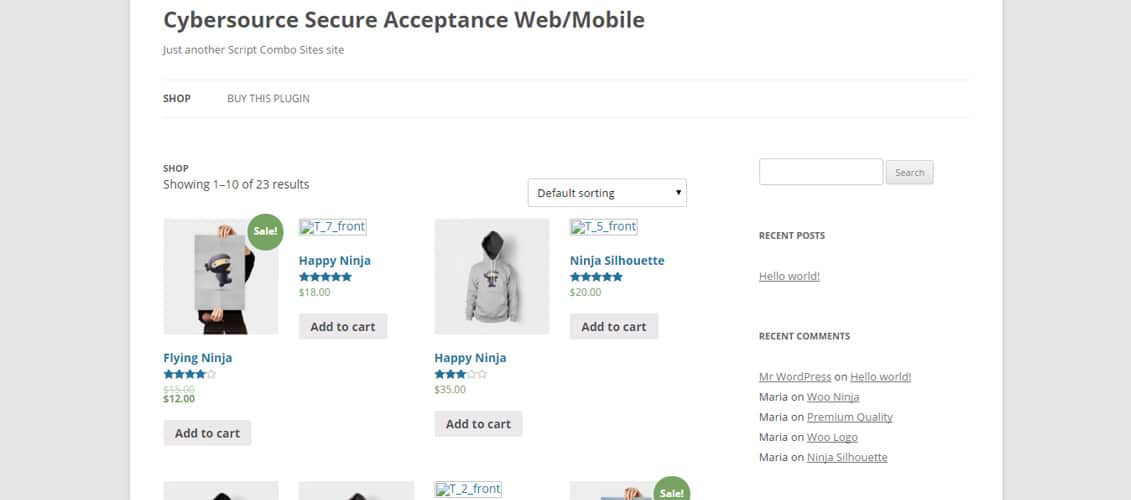 WooCommerce CyberSource Payment Gateway