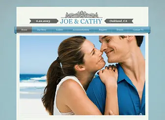 Classic Engagement Event Planning Website Template