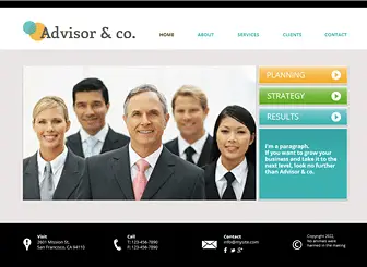 Advisor Consultant Coaching Website Templates