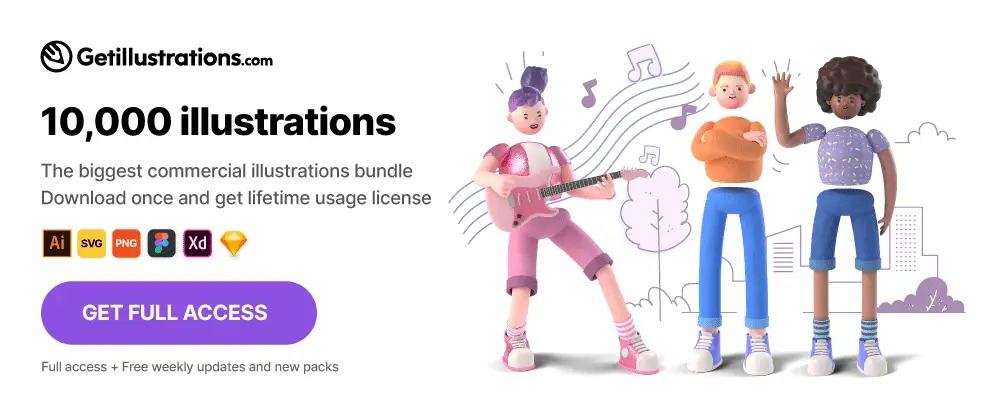 13. Getillustrations.com - Stock Illustrations Bundle: Resources For Web Designers To Improve Workflow