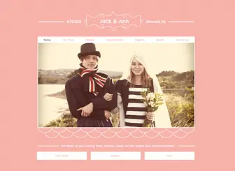 Wedding Website Event Planning Website Template