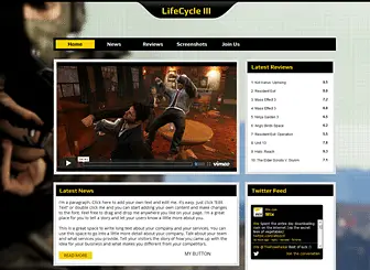 Online Games Website Template