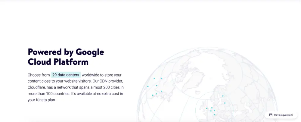 Image Of Kinsta Managed WordPress Hosting On Google Cloud Platform