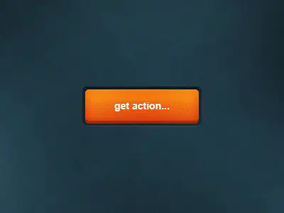 Orange Button Free PSD