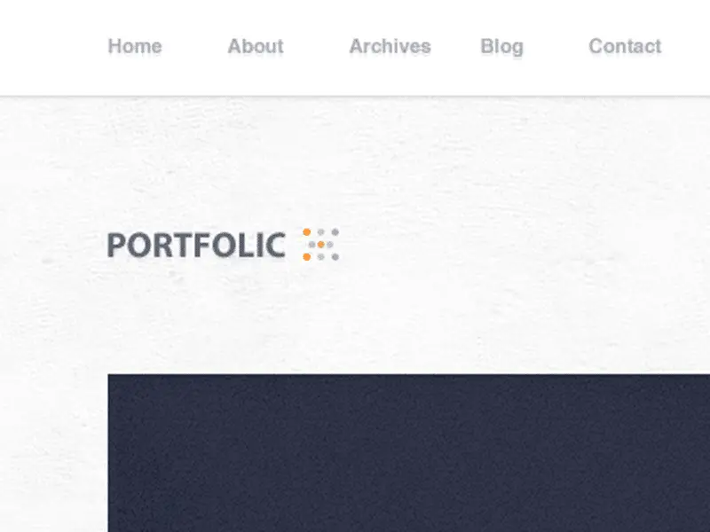 Portfolio Theme Free PSD