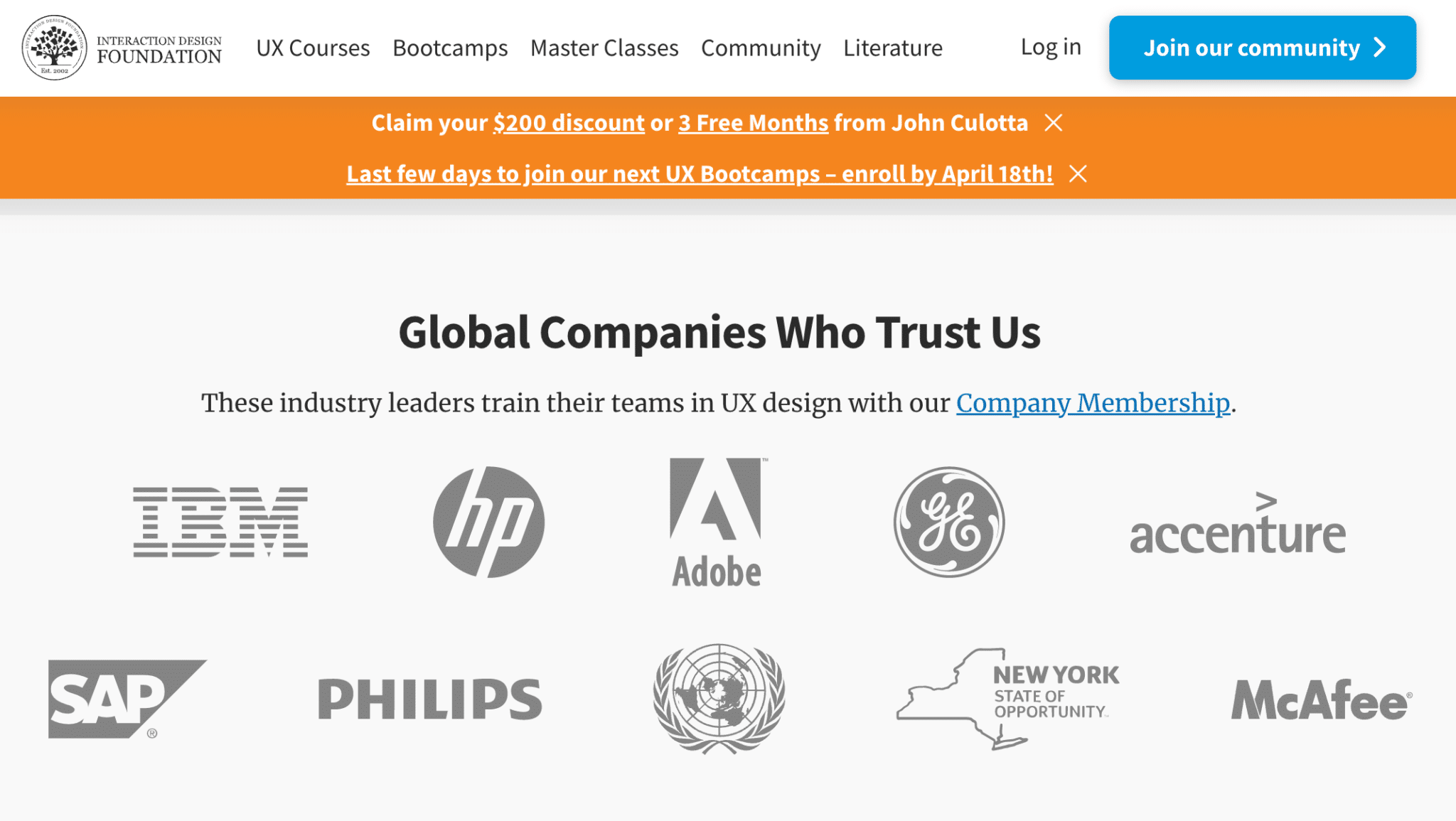 Companies who trust Interaction Design Foundation