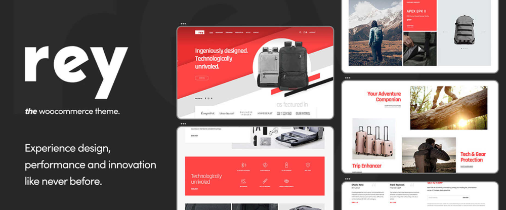 Apparel Brands WordPress Themes: Rey